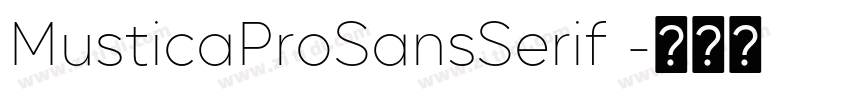 MusticaProSansSerif 字体转换